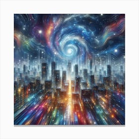 Futuristic City 11 Canvas Print