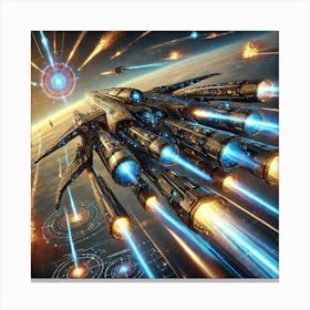 A Stunning Depiction Of The Infinity Lance, A Long Canvas Print