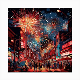 New Year'S Eve 7 Canvas Print