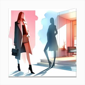 Fashion Illustration 2 Canvas Print