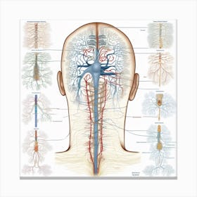 Anatomy Of The Human Head And Neck 1 Canvas Print