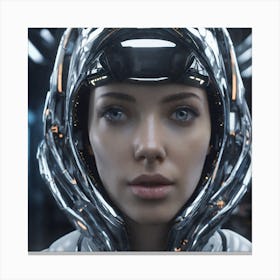 Futuristic Woman 153 Canvas Print