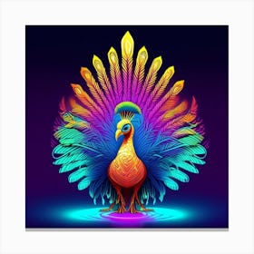 Peacock 1 Canvas Print