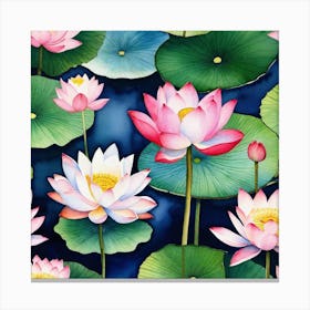 Lotus Flower 67 Canvas Print