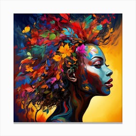 Colorful Woman 3 Canvas Print