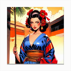 Asian Woman 2 Canvas Print