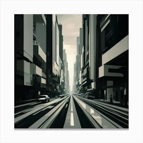 Futuristic City 22 Canvas Print