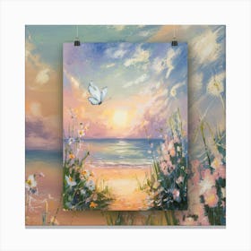 Sunset At The Beach 5 Canvas Print