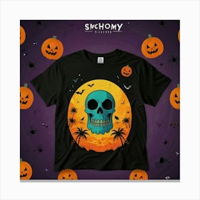 Default Spooky Summer Vibes Tshirt 1 Canvas Print