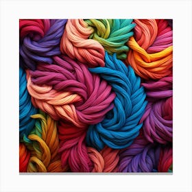 Colorful Yarn 2 Canvas Print