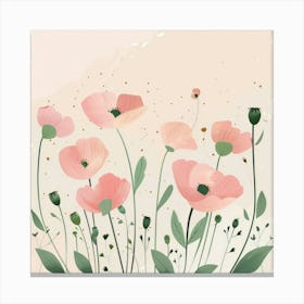 Pink Poppies 4 Canvas Print