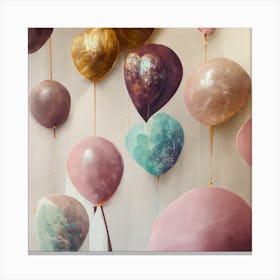 Heart Balloons Canvas Print