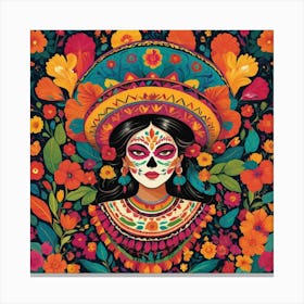 Default Mexican Colors Art Print 2 Canvas Print