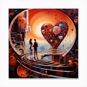 Lovers By Csaba Fikker 56 Canvas Print