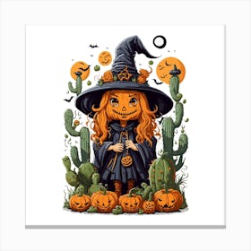 Halloween Witch Canvas Print