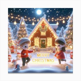 Merry Christmas Canvas Print