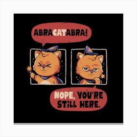Abracatabra - Cute Magical Cat Gift 1 Canvas Print