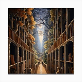 City Of Books Canvas Print