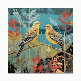 Bird In Nature Yellowhammer 2 Canvas Print