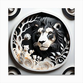 Lion Art 1 Canvas Print