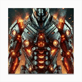 Phoenix Exosuits Heat Resistance Canvas Print