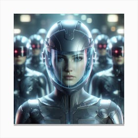 Futuristic Woman 6 Canvas Print