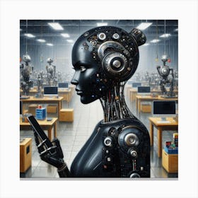 Robot Woman 26 Canvas Print