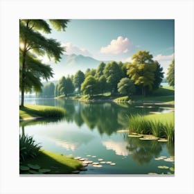 Landscape Hd Wallpaper 4 Canvas Print
