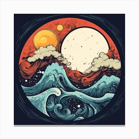 Waves In The Sky Canvas Print