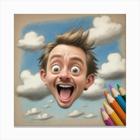 Face Drawing App Canvas Print