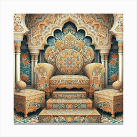 Ornate Throne 3 Canvas Print