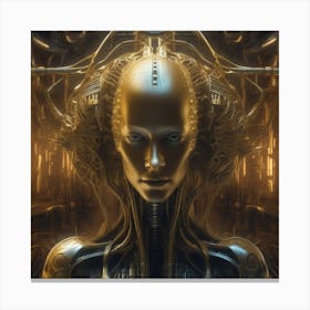 Futuristic Woman 23 Canvas Print