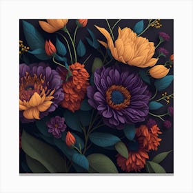 Floral Background 1 Canvas Print