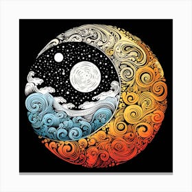 Yin And Yang Symbol 1 Canvas Print