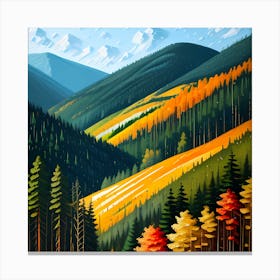 Forest and Hills Canvas Print