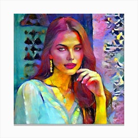 Tessa in Morocco Canvas Print