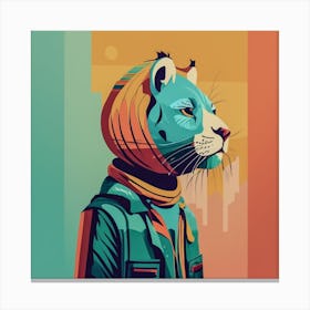 Tiger hoodie Canvas Print
