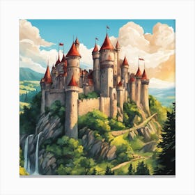 Castle On The Hill 1 Canvas Print