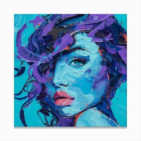 'Blue Woman' 8 Canvas Print