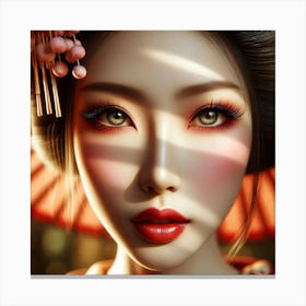 Creative Geisha Artwork 33 Canvas Print