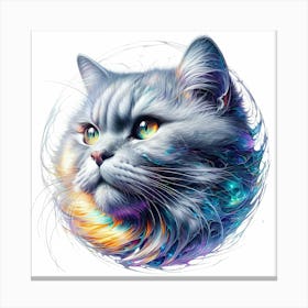 Creative Feline Cat Artwork 109 Canvas Print