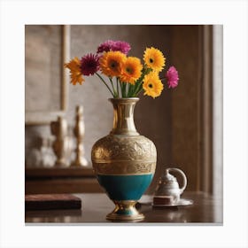 Vase Stock Videos & Royalty-Free Footage Canvas Print