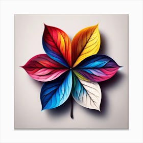 Colorful Leaf Canvas Print