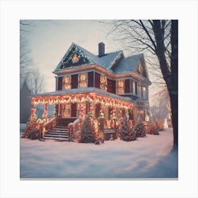 Christmas House 97 Canvas Print
