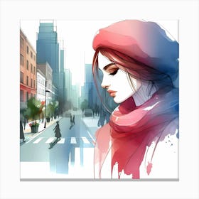 Portrait Of A Girl 2 Canvas Print