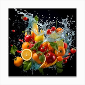 Fruit Splash 2 Canvas Print