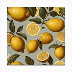 Default Default Vintage Lemons For Defferent Seasons Aestethic 0 Canvas Print