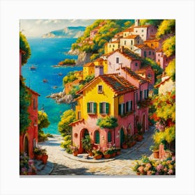 A Vibrant And Enchanting Painting By Fernando Bote Canvas Print