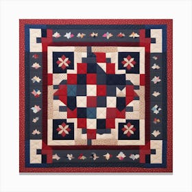 Patriotic Quilt Canvas Print