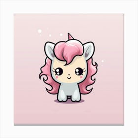 Cute Unicorn 499 Canvas Print